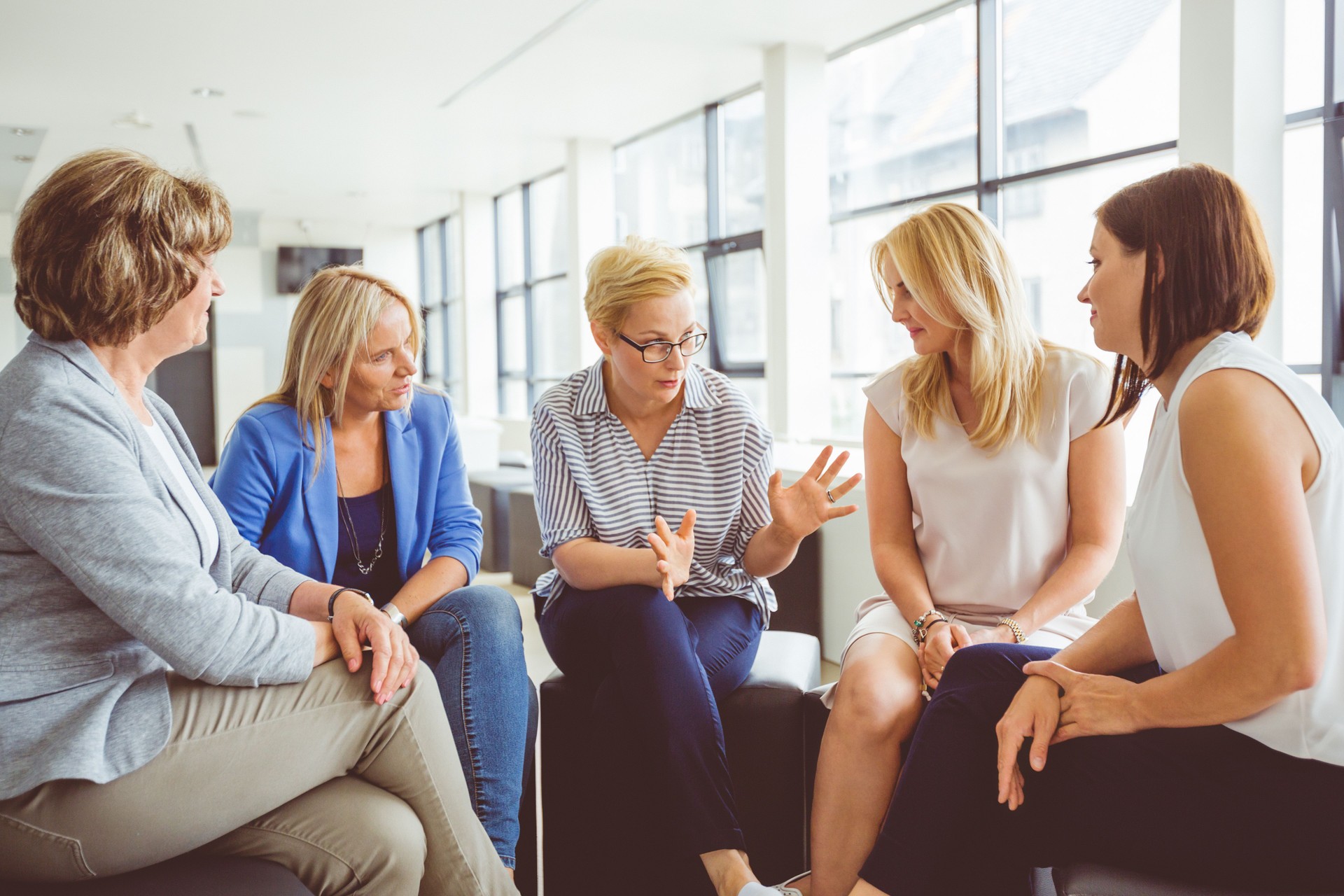 Mentoring session for women